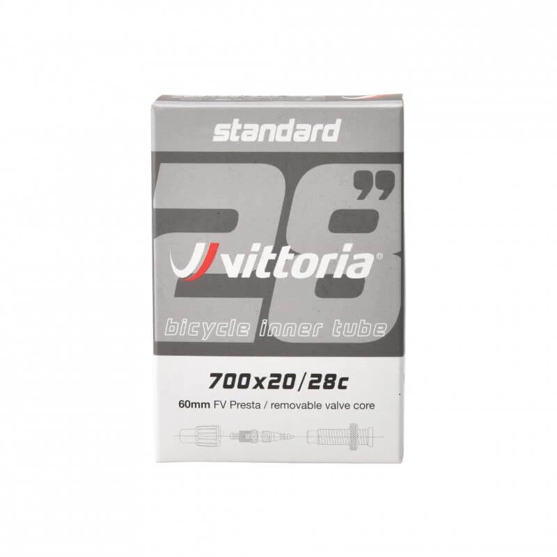 Cámara Vittoria STANDARD 700x20/28c Válvula 60 Mm 3 Cámara Vittoria STANDARD 700x20/28c Válvula 60 Mm