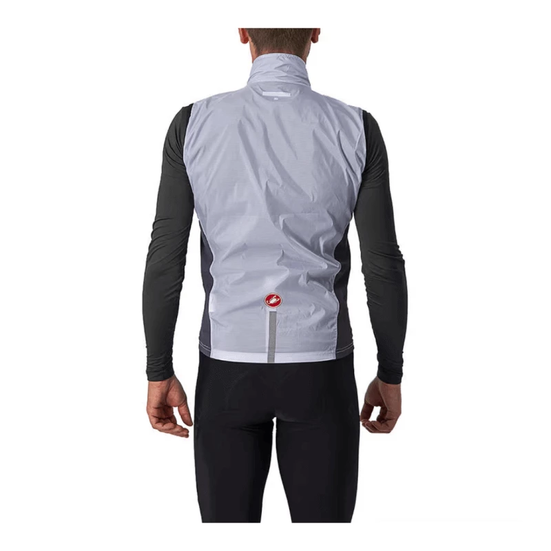 Chaleco Cortavientos Castelli Squadra Stretch Gris Oscuro 4 Chaleco Cortavientos Castelli Squadra Stretch Gris Oscuro - Imagen 2