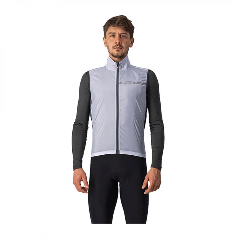 Chaleco Cortavientos Castelli Squadra Stretch Gris Oscuro 3 Chaleco Cortavientos Castelli Squadra Stretch Gris Oscuro