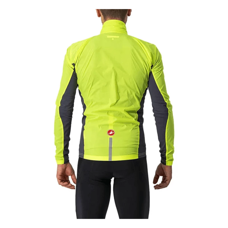 Chaqueta Cortavientos Castelli Squadra Stretch Amarillo Flour 4 Chaqueta Cortavientos Castelli Squadra Stretch Amarillo Flour - Imagen 2
