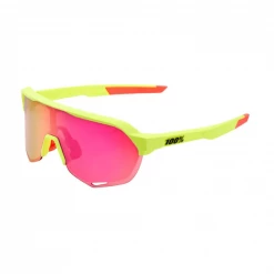 Gafas 100% S2 - Matte Washed Out Neon Yellow - Lentes Espejo