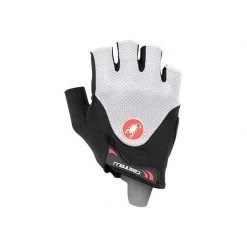 Guantes Castelli Arenberg Gel 2 Rosso Corsa Cortos Negro Blanco