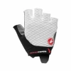 Guantes Castelli Rosso Corsa 2 Blanco Negro Mujer