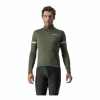 Maillot Castelli Fondo 2 FZ Manga Larga Verde Militar