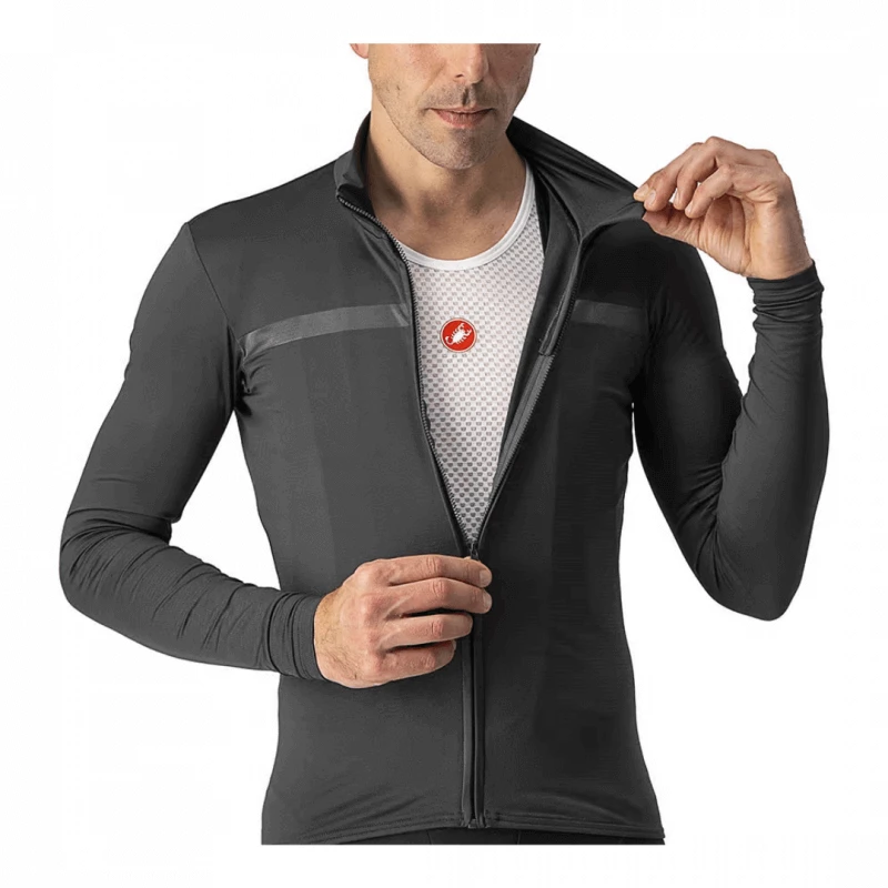 Maillot Castelli Pro Thermal Mid Gris 5 Maillot Castelli Pro Thermal Mid Gris - Imagen 3