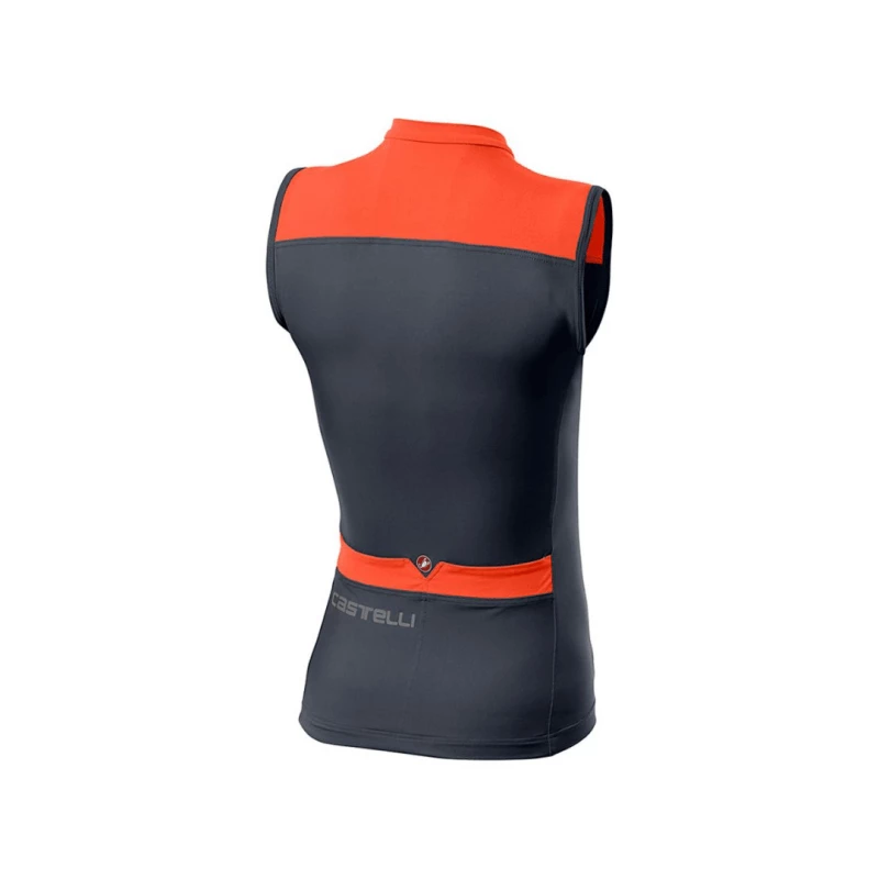 Maillot Castelli Solaris Negro Naranja Mujer 4 Maillot Castelli Solaris Negro Naranja Mujer - Imagen 2