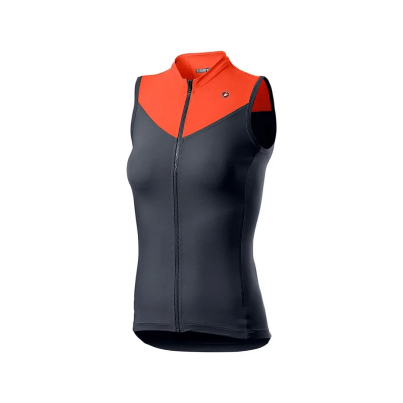 Maillot Castelli Solaris Negro Naranja Mujer 3 Maillot Castelli Solaris Negro Naranja Mujer