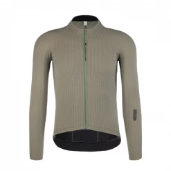 Maillot Q36.5 L1 Pinstripe X Manga Larga Verde Oliva